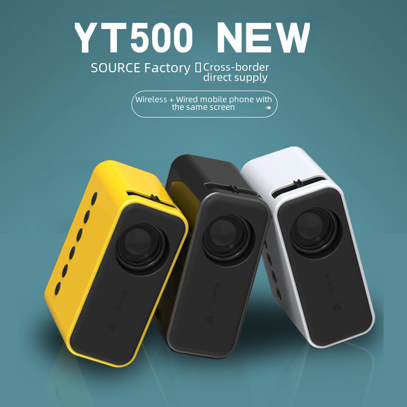 YT500 Mini LED Projector – Portable Home Theater for Kids and Family