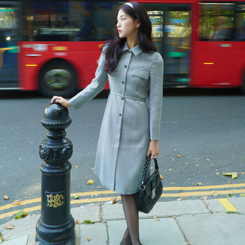 Chic Socialite Slim Dress | Elegant Korean Commuting Style