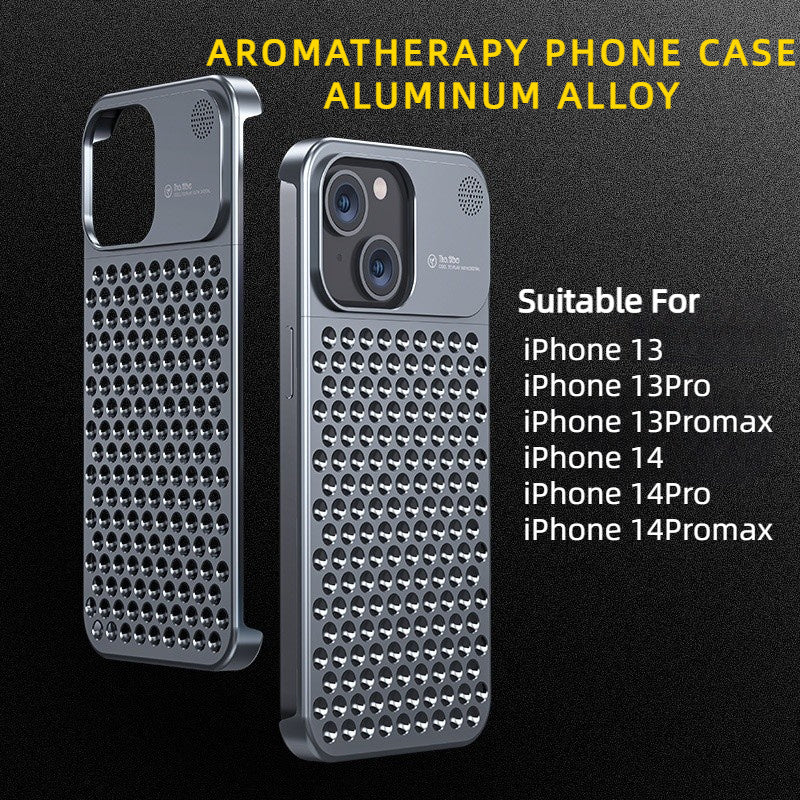 Aromatherapy Aluminum Alloy Phone Case: Ultra-Thin Protection with Cooling &amp; Scent Therapy