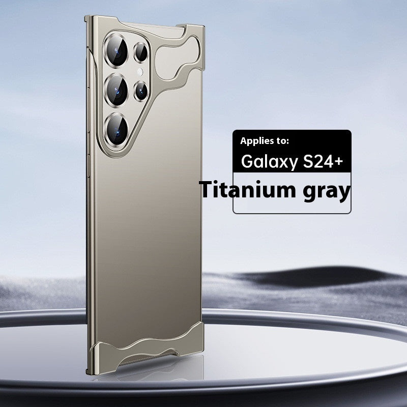 Ultra-Slim Frameless Metal Phone Case with Heat Dissipation &amp; Drop Protection | Sleek Electroplated Design for Samsung