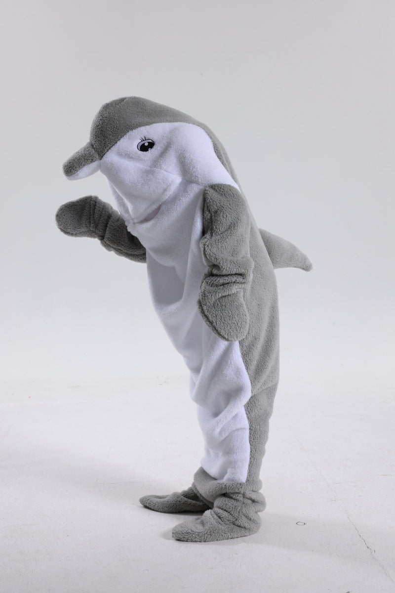 Dolphin &amp; Shark Hooded Blanket Sleeping Bag: Soft, Cozy Fun for Winter