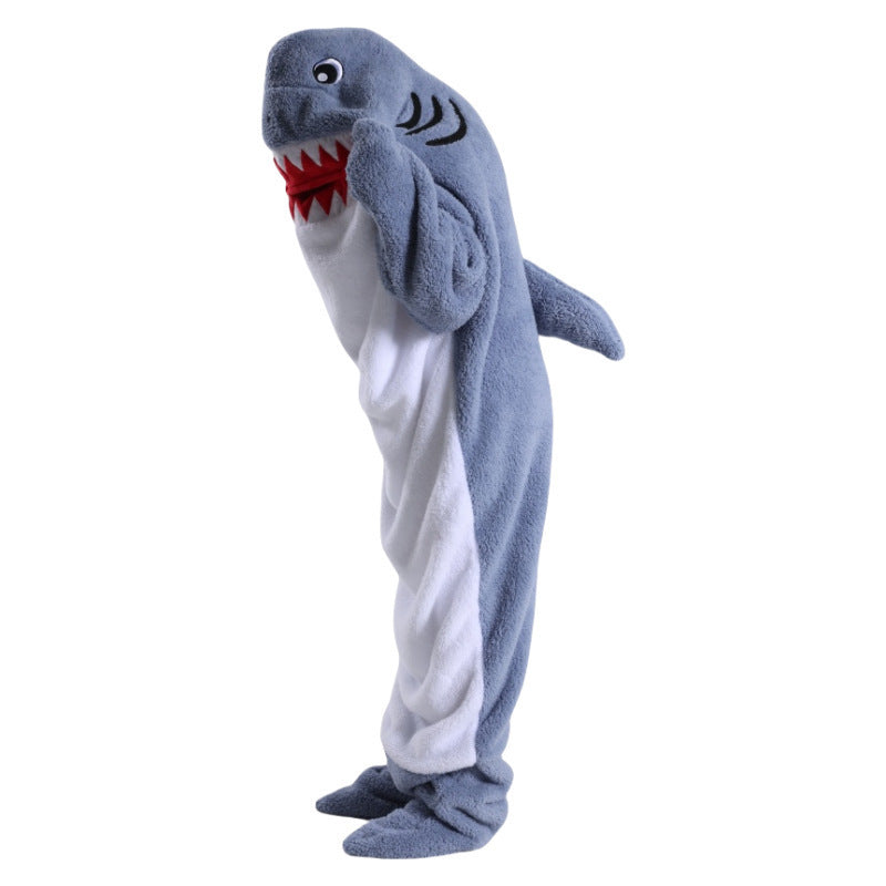 Dolphin &amp; Shark Hooded Blanket Sleeping Bag: Soft, Cozy Fun for Winter