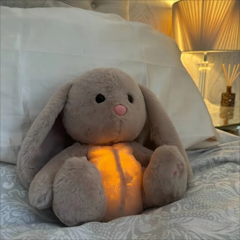 Breathing Bunny Soothing Sensory Plush Toy for Babies | Anxiety Relief, Music, & Soft Glow Comforter