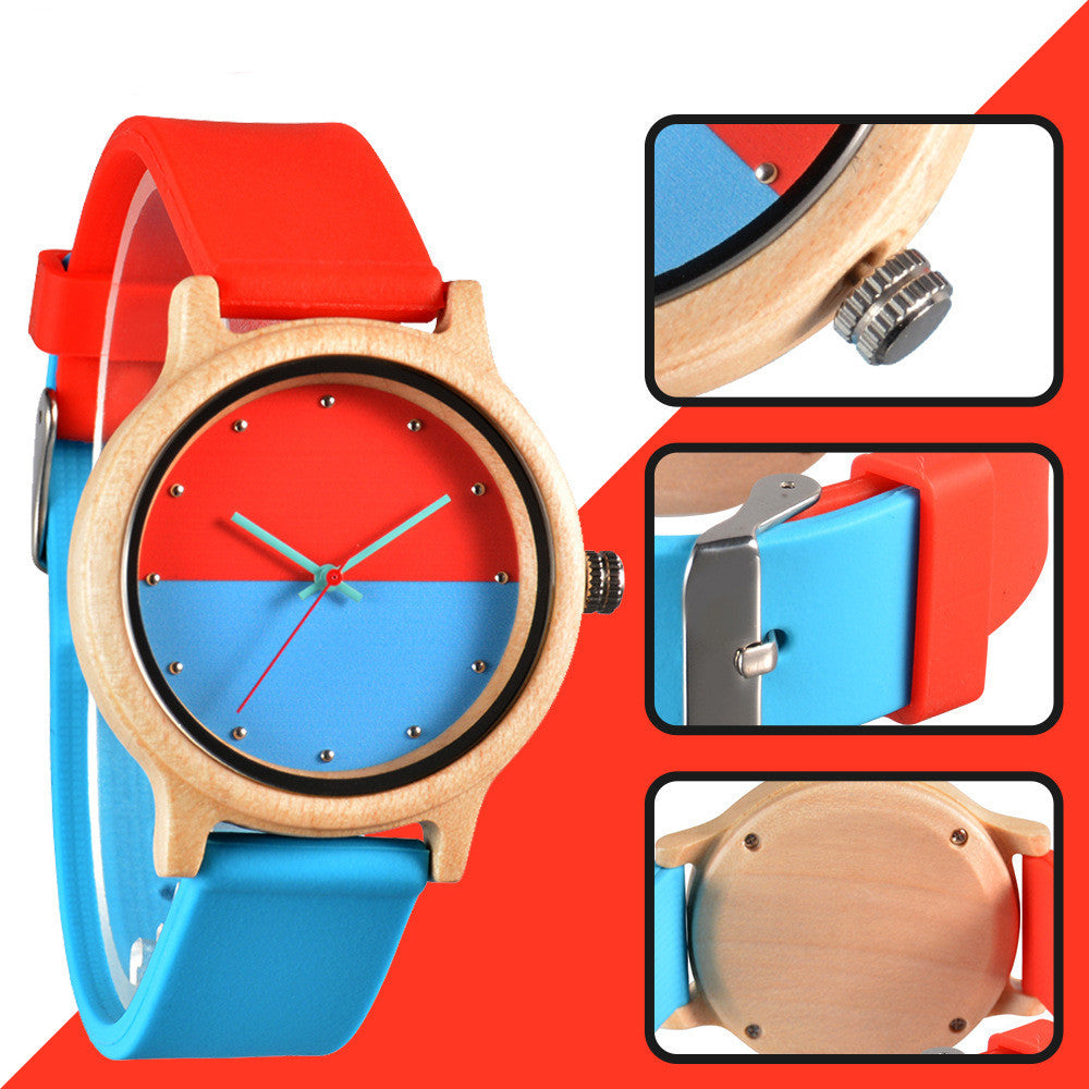 Stylish Wooden &amp; Sandalwood Strap Watch | Japan Quartz Movement | KoreanFashion Design