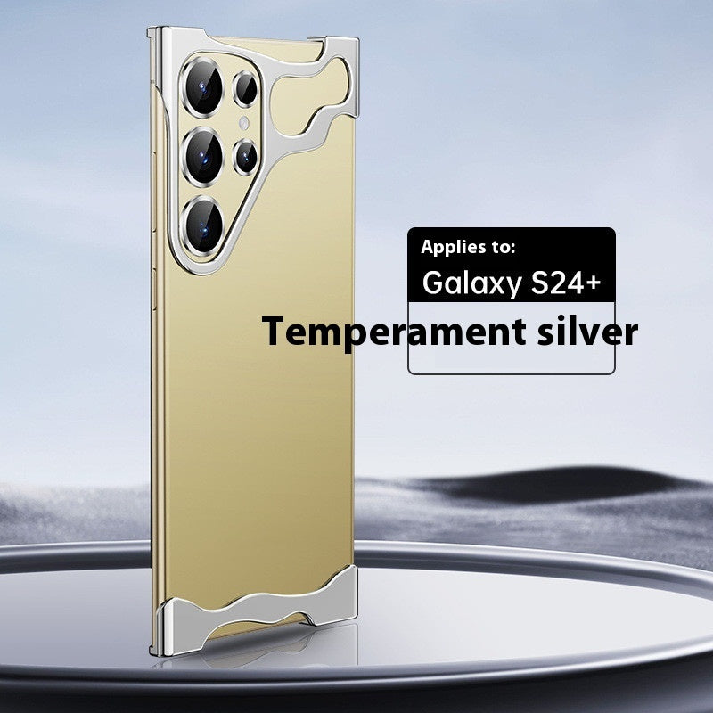 Ultra-Slim Frameless Metal Phone Case with Heat Dissipation &amp; Drop Protection | Sleek Electroplated Design for Samsung