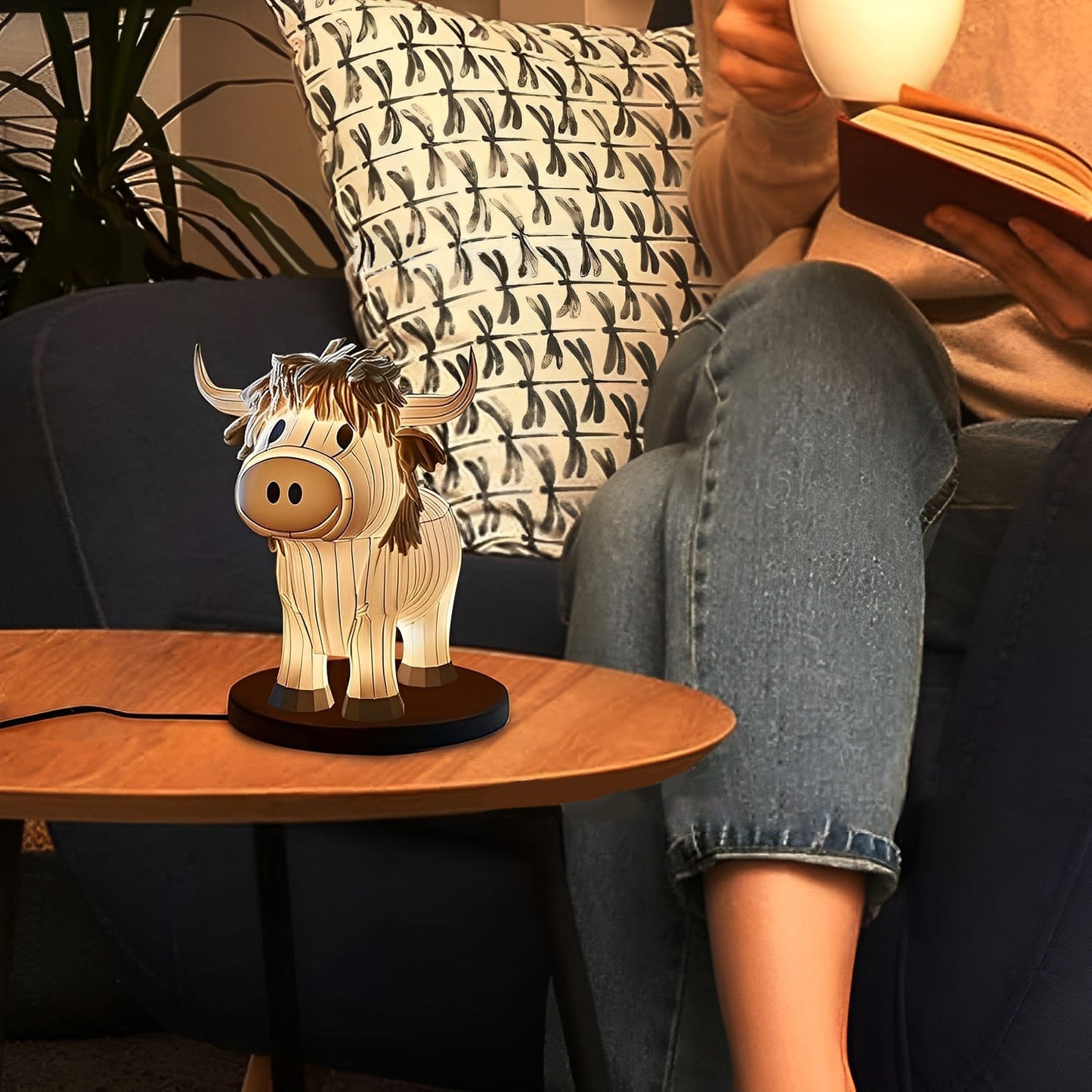 Adorable Yak Resin Lamp: Perfect Gift for Every Occasion